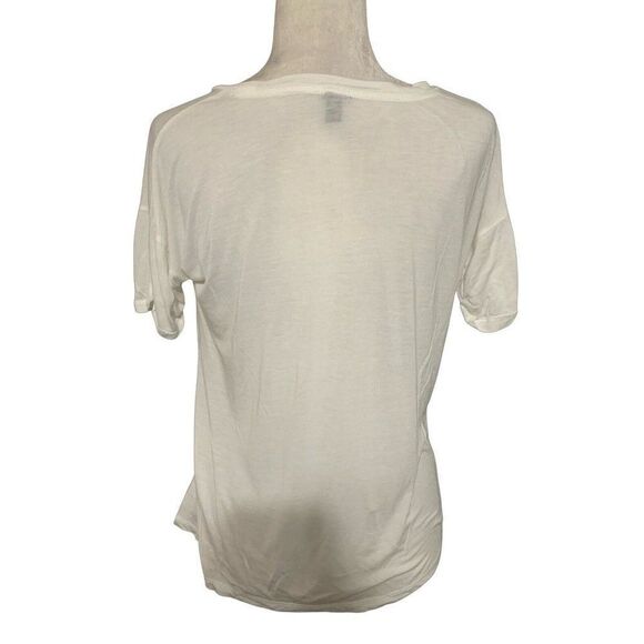 j crew womens solid white short sleeve top t shirt xs - Picture 2 of 4